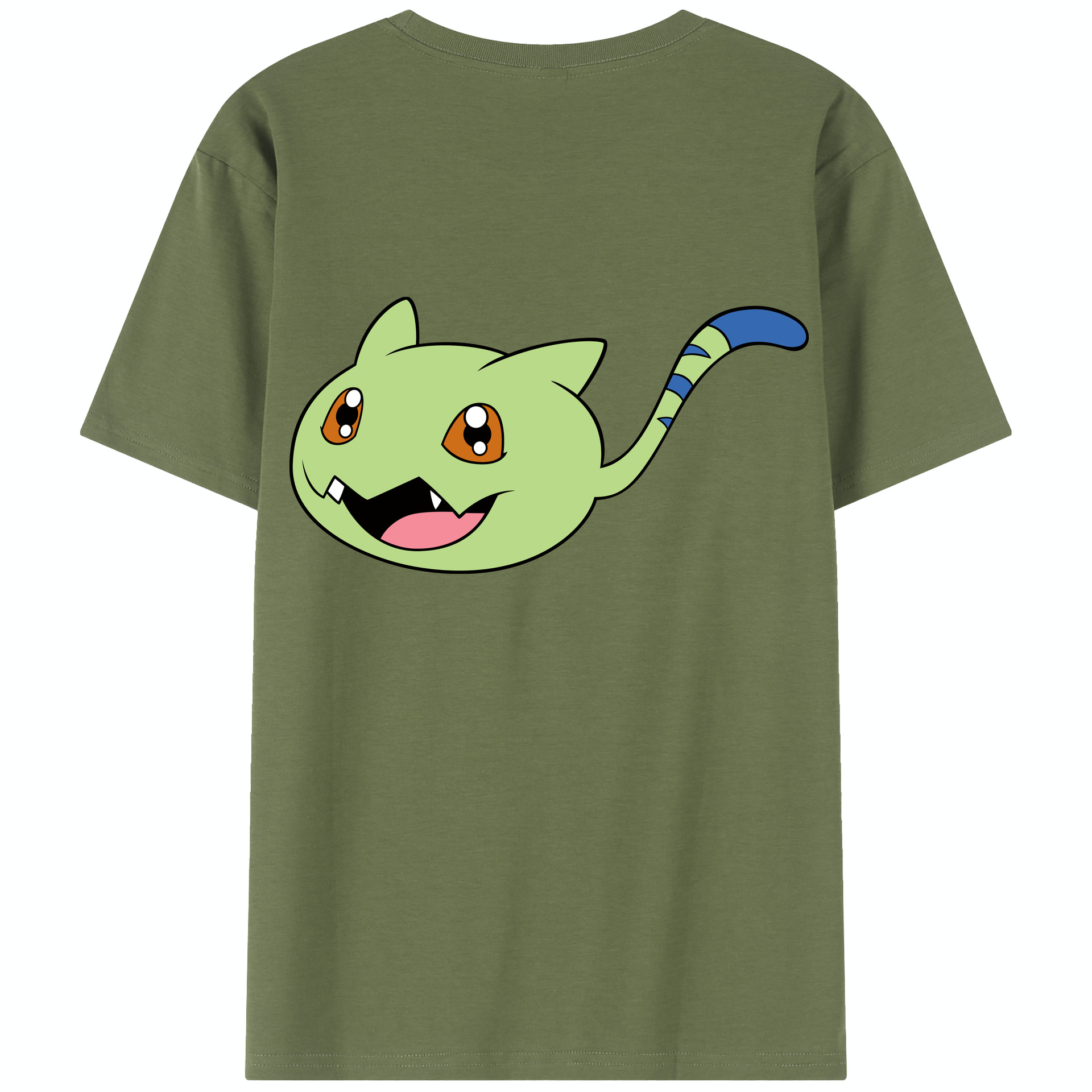 （画像用） Digimon デジタルモンスター/デジモン 綿100％半袖Tシャツ（背面プリント）